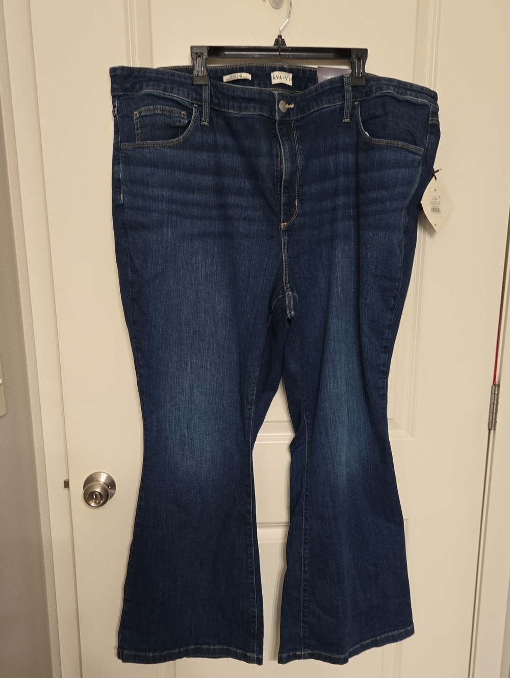 Ava & Viv Indigo Flare Wide-Leg Jeans for Women
